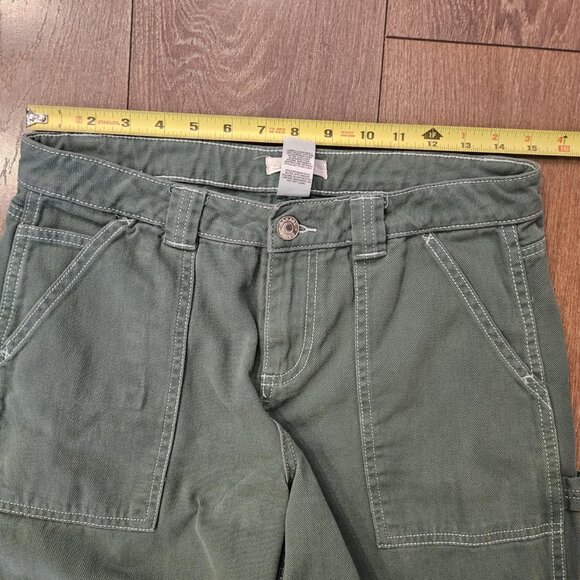 Garage Dani Carpenter Mid Rise Cotton Cargo Pants Trekking Green Size 5 - Picture 10 of 16